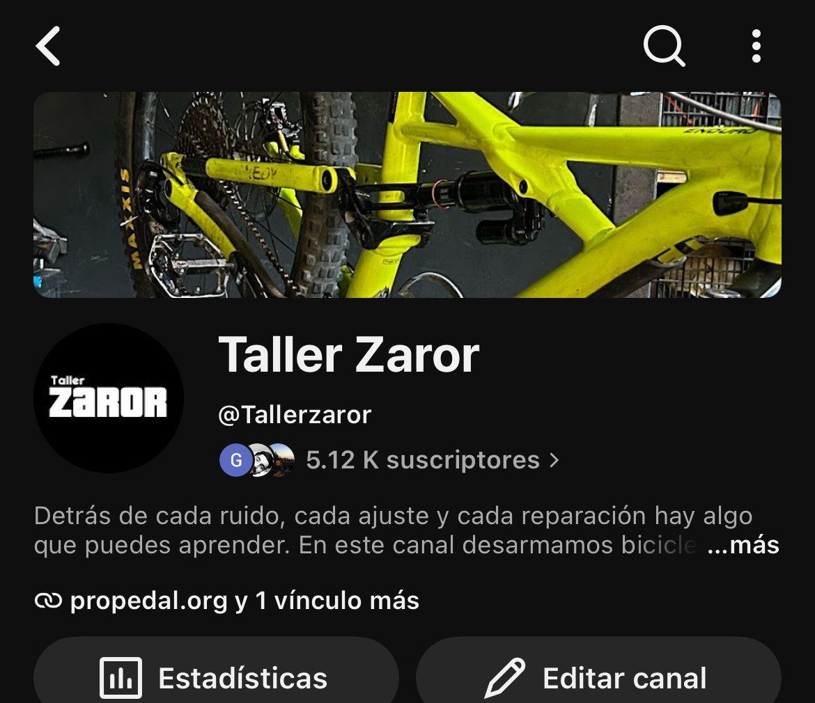 YouTube Taller Zaror